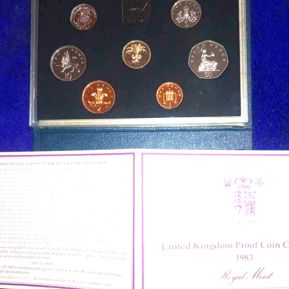 RARE 1983 & 1985 UK Complete PROOF SETS